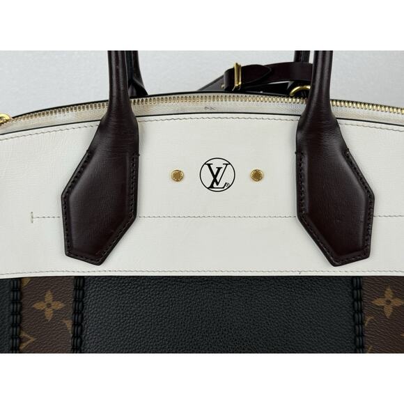 Louis Vuitton City Steamer Mm Monogram Black & White Shoulder Bag L3 - Picture 9 of 16
